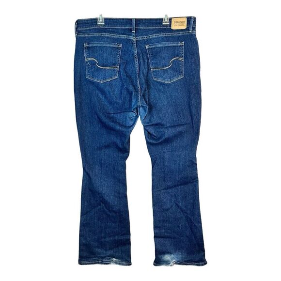 Levis Stretch Blue Jeans Women’s18M Mid Rise Boot Cut Tag 34x32 Fit 38x30 Flaw - Picture 7 of 14